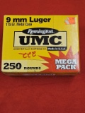 250rds Remington UMC 9mm Luger 115gr Mega Pack