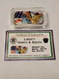 Liberty North & South 2oz Colored Art Bar #51/100