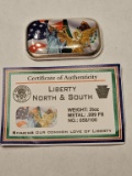 Liberty North & South 2oz Colored Bar #58/100