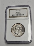 1957 Franklin Half Dollar 50C NGC MS66