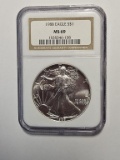 1988 American Silver Eagle NGC MS 69