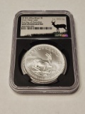 2018 Krugerrand Silver 1oz NGC GEM UNC