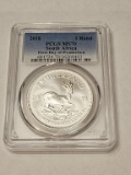 2018 Krugerrand Silver 1oz Coin S Africa MS70 PCGS