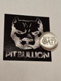 Pit Bullion 1oz Silver Poured Round F*** the ATF