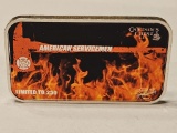 Locker Mint American Servicemen Firefighter 1oz Si