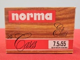 34rds Norma 7.5X55mm Schmidt-Ruben Ammo