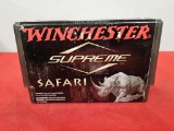 20rds Winchester Supreme Safari 458 Win Mag 500gr