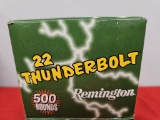 500rds Remington Thunderbolt HV 22LR 40gr RN