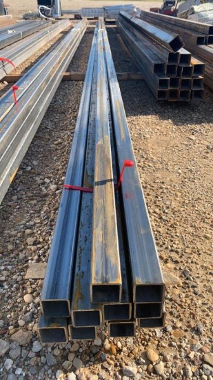 Lot of 10 - 12ga 1 1/2"x1 1/2"x21' Square Tubing