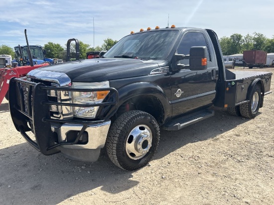 *2012 Ford F350 SD 6.7L Powerstroke Flatbed 4x4