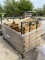 Metal Rack of Rolls of Burlap