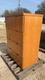 Wood 4 Drawer File Cabinet