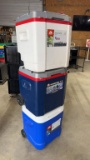 Lot of 3 Igloo 60QT Rolling Coolers
