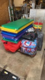 Pallet Lot of Costumes, Sleep Mats, Christmas Tree
