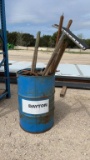 Barrel Lot of Hand Tools