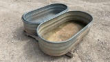 Lot of 3 Metal Troughs