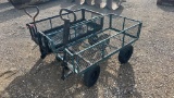 Lot of 2 Metal Wagon Carts
