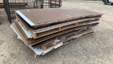 Lot of Approx 90 Sheets of Pegboard, Wall Panel