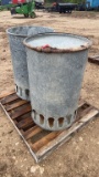 Lot of 2 Turkey Feeders