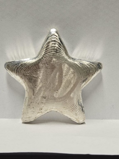 Handcrafted Texas Star 2.5oz Silver