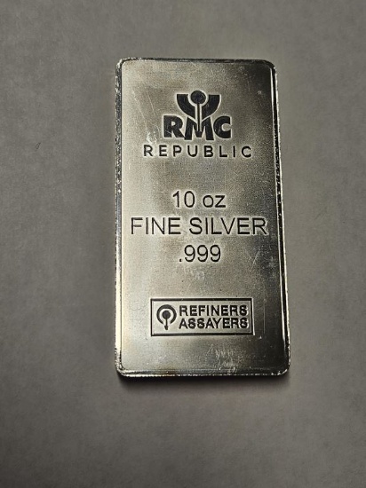 10oz RMC Republic Silver Bar