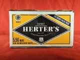 150rds Herter's 5.56mm 55gr FMJ