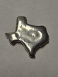 Handcrafted Texas Shaped 4oz Silver
