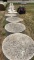 Lot of 25 - 4'X3.5' Cement Round Markers