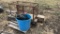 Pallet with Cage and Assorted Items