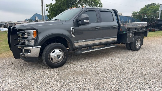*2019 Ford F350 Lariat Diesel Crew Flatbed