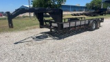 20Ft Lowboy Gooseneck Trailer 8 Lug BOS