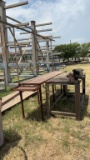 Lot of 2 Metal Work Tables