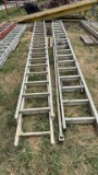 Lot of Extension Ladders