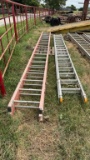 Lot of Extension Ladders