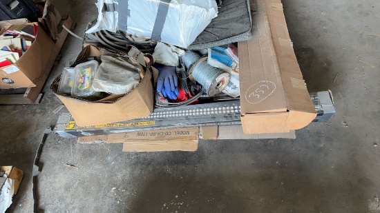 Pallet of Tools, Fencing Material and More