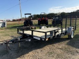 Ready-Rail Single Axle Trailer w/Fold Down Ramp