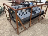 Skid Steer Landscape Rake Rock Attachment