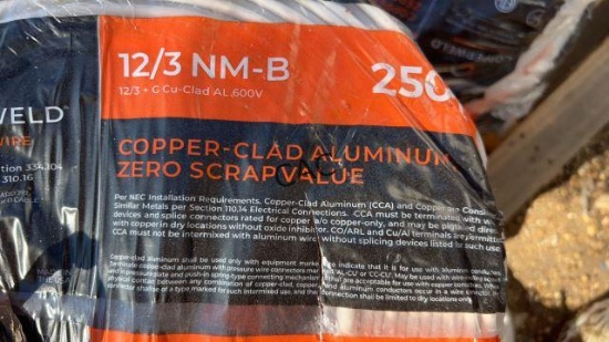 (5) Copperweld 12/3 NMB Copper Clad Aluminum Wire