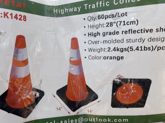 NEW All-Metal 60ct Traffic Cones