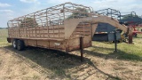 Cattle Trailer 24ft 8 Lug Double Gate BOS Only