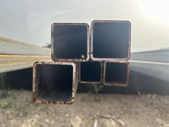5pc 2"X2" Galvanized Square Tubing