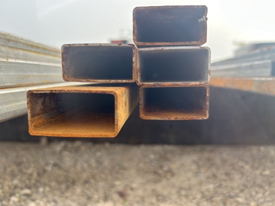 5pc 1"X2" Galvanized Square Tubing