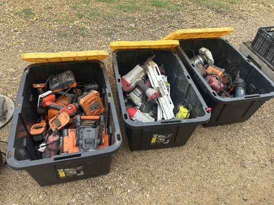 Lot of 3 Totes w/Tools