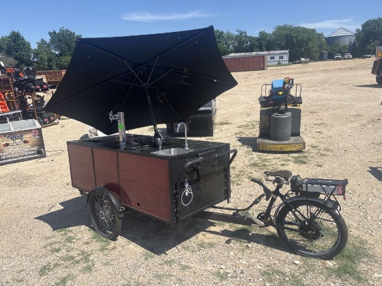 Brew Bike Coffee Cart w/Umbrella
