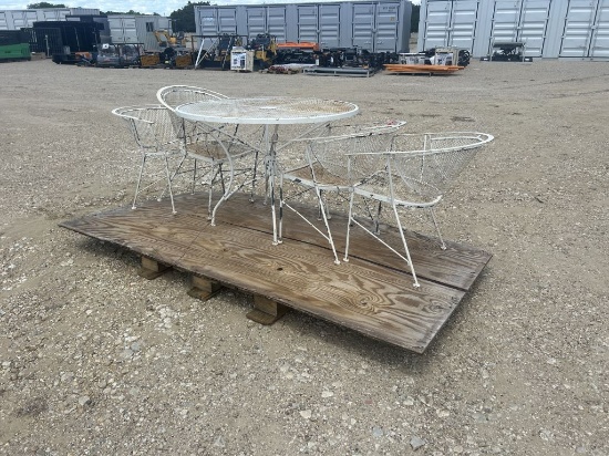 Metal Patio Table and Chairs
