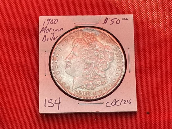 1900 Morgan Silver Dollar in Sleeve