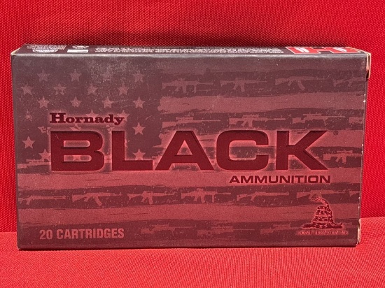20rds Hornady Black 22 ARC 75gr ELD Match