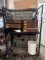 Rolling Rack w/Metal Bins and Contents