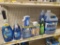 Shelf Lot of Cleaning Supplies