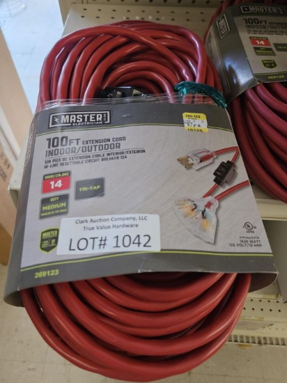 NEW Master Mechanic 100' 14ga Extension Cord